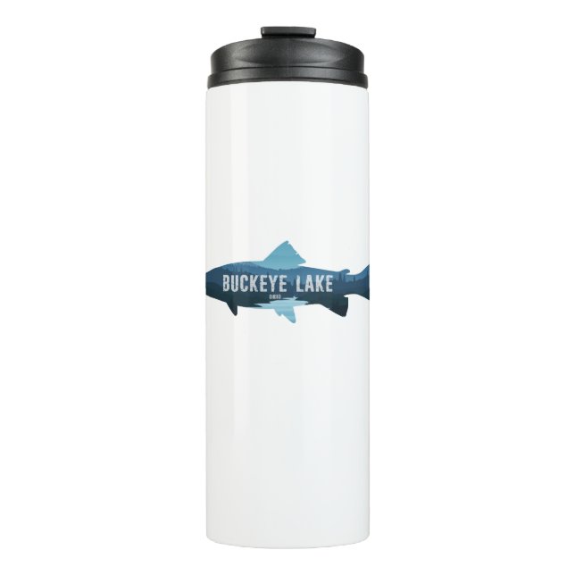 Buckeye Lake Ohio Fish Thermal Tumbler (Front)
