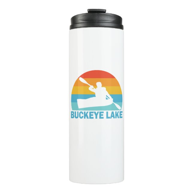 Buckeye Lake Ohio Kayak Thermal Tumbler (Front)