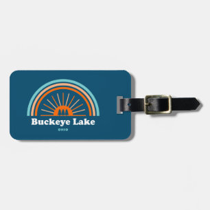 Buckeye Lake Ohio Rainbow Luggage Tag