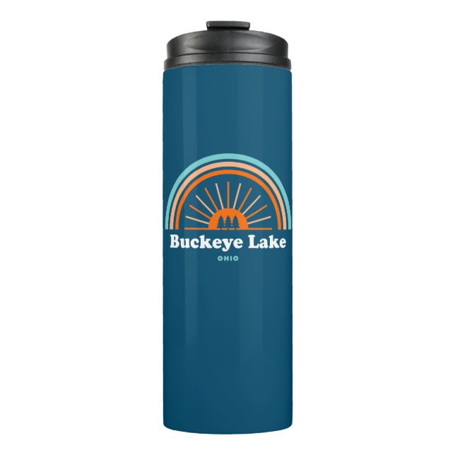 Buckeye Lake Ohio Rainbow Thermal Tumbler (Front)