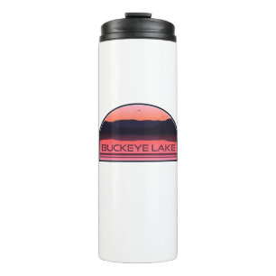 Buckeye Lake Ohio Red Sunrise Thermal Tumbler