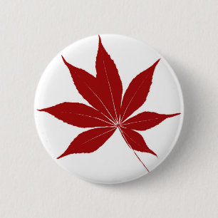Buckeye Leaf 6 Cm Round Badge