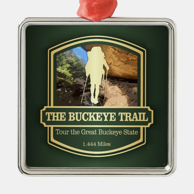 Buckeye Trail (B) Metal Tree Decoration (Front)
