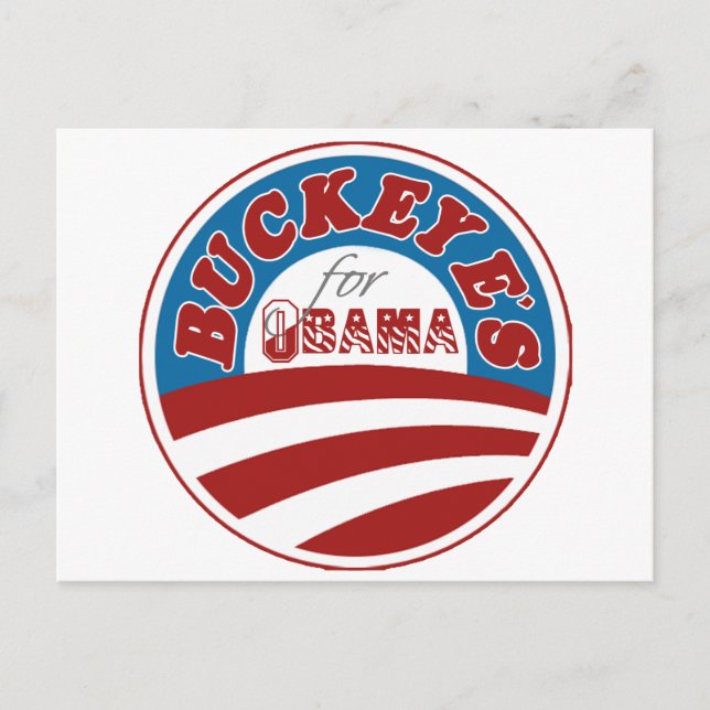 Buckeyes for Obama Postcard (Front)