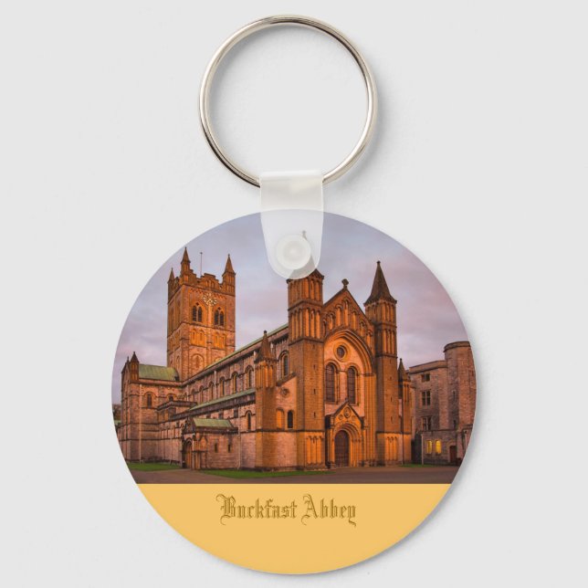 Buckfast Abbey at Sunset Key Ring (Front)
