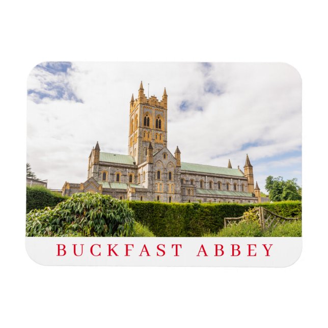 Buckfast Abbey view fridge magnet (Horizontal)
