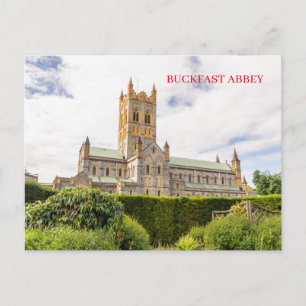 Buckfast Abbey view postcard