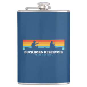 Buckhorn Reservoir North Carolina Canoe Hip Flask