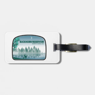 Buckhorn Reservoir North Carolina Deer Luggage Tag