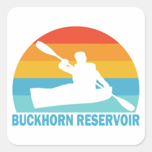 Buckhorn Reservoir North Carolina Kayak Square Sticker