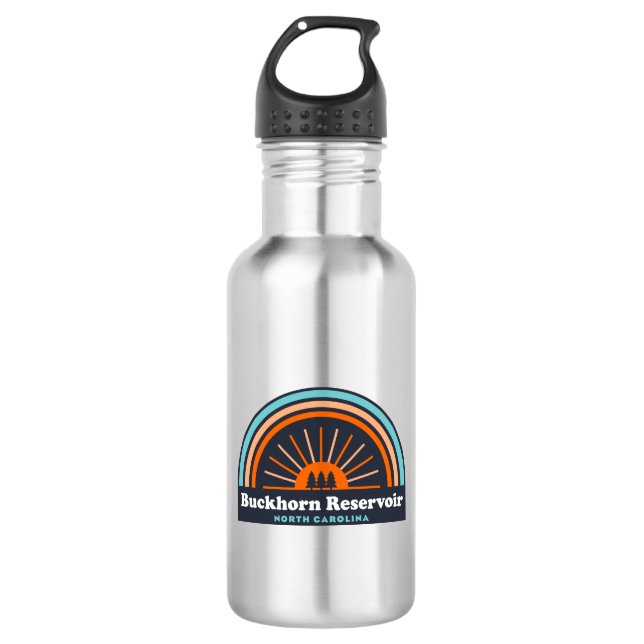 Buckhorn Reservoir North Carolina Rainbow 532 Ml Water Bottle (Front)