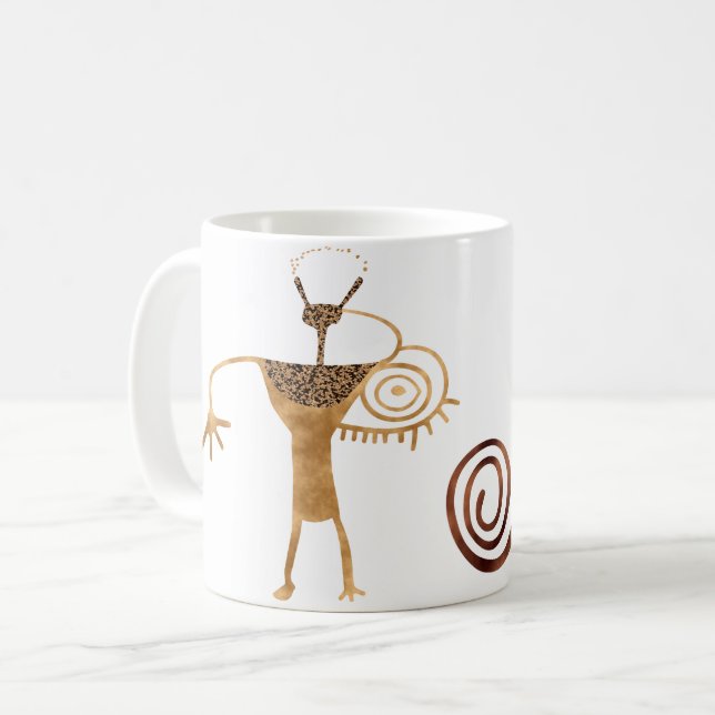 Buckhorn Wash Petroglyph Coffee Mug (Front Left)