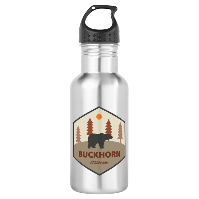 Buckhorn Wilderness Washington Bear 532 Ml Water Bottle (Front)