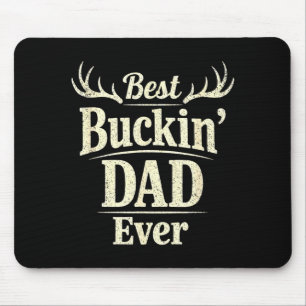 Buckin dad funny deer hunting classic fathers day mouse mat