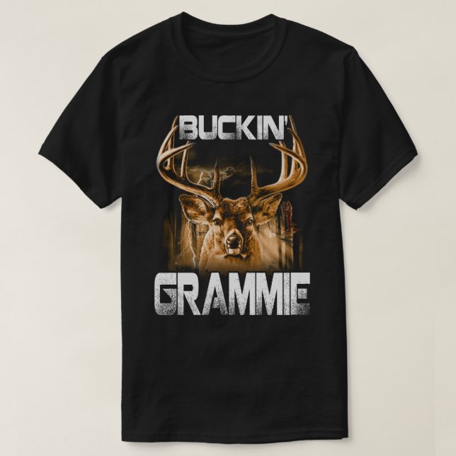 Buckin' grammie Deer Hunter  T-Shirt (Design Front)