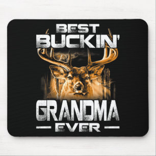 Buckin' Grandma Ever Shirt Deer Hunting Bucking Fa Mouse Mat