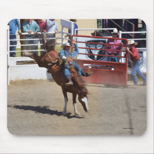 Bucking Bronco and Rodeo Cowboy #Gift Mouse Mat