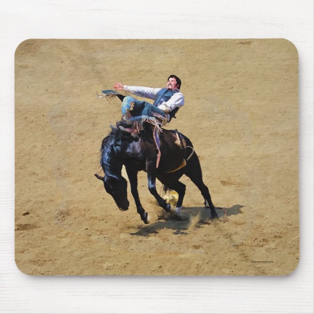 Bucking Bronco and Rodeo Cowboy #Gift Mouse Mat (Front)
