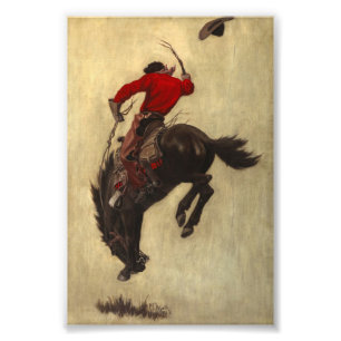 Bucking Bronco by Newell Convers Wyeth Photo Print