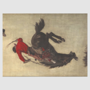 Bucking Bronco by Newell Convers Wyeth Tissue Paper