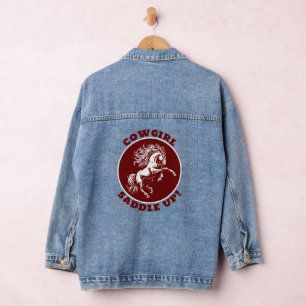 Bucking Bronco Cowgirl Denim Jacket