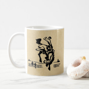 Bucking Bronco Horse and Rider Coffee Mug
