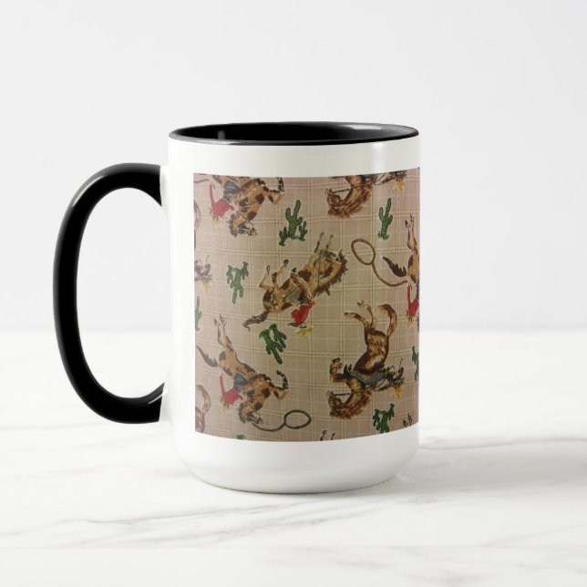 Bucking Bronco Mug (Left)