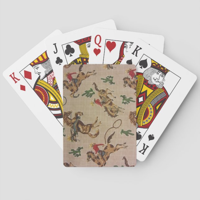 Bucking Bronco Playing Cards (Back)