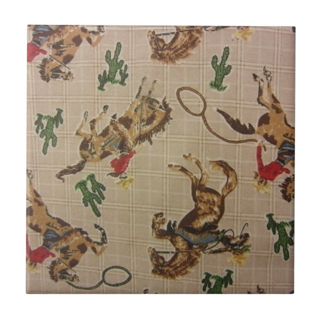 Bucking Bronco Tile (Front)