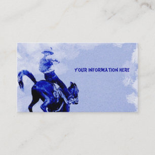 Bucking Bronco Vintage Business Cards