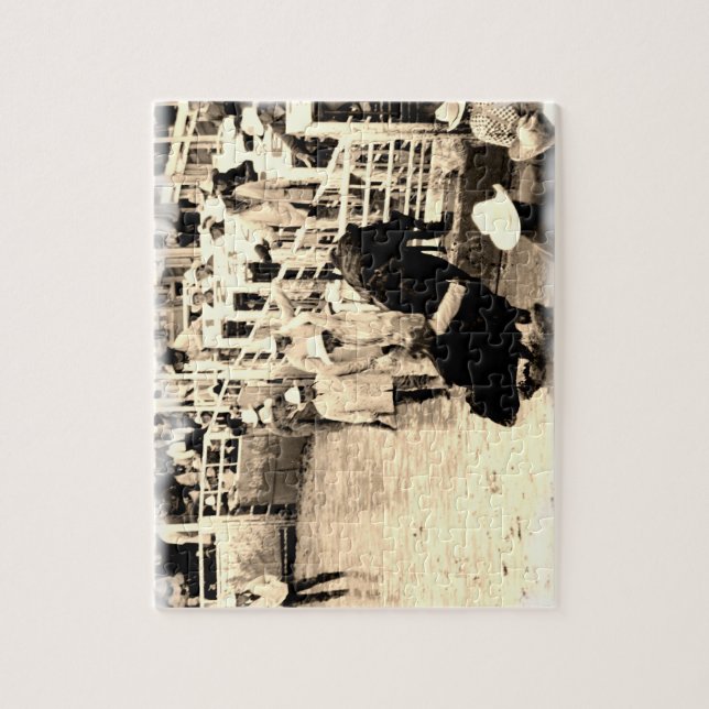 Bucking Bull Rodeo Rider Picture Jigsaw Puzzle (Vertical)