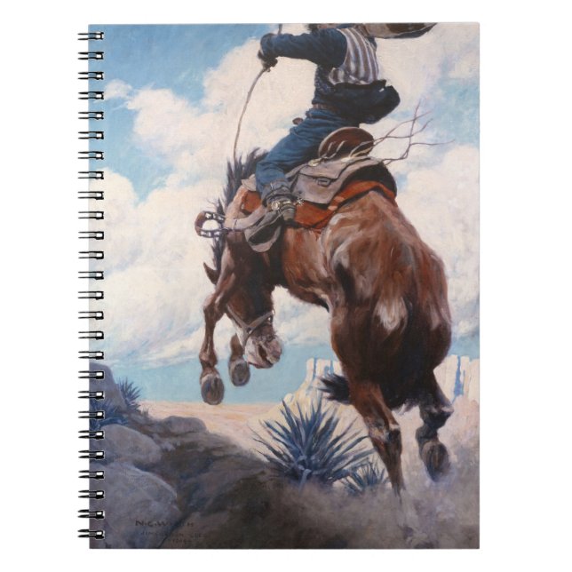 Bucking by Newell Convers Wyeth Notebook (Front)