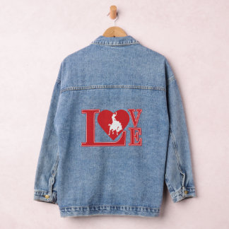 Bucking Horse Love Heart Denim Jacket
