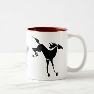 bucking horse mug