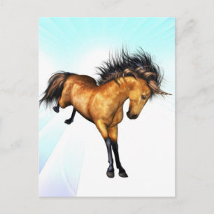 Bucking Unicorn Postcard