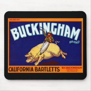 Buckingham Brand California Bartletts Mouse Mat