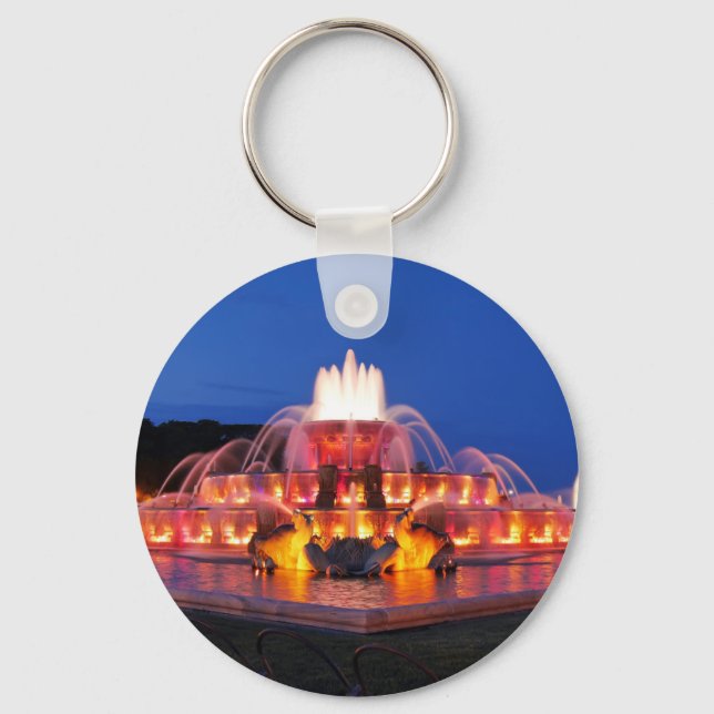 Buckingham Fountain 02.JPG Key Ring (Front)