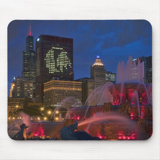 Buckingham Fountain, Chicago Mouse Mat (Front)