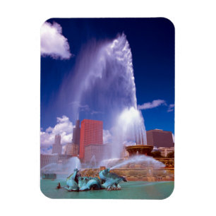Buckingham Fountain Chicago Premium Flex Magnet