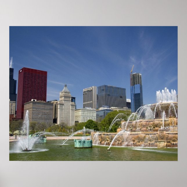 Buckingham Fountain located in Grant Park, 2 Poster (Front)