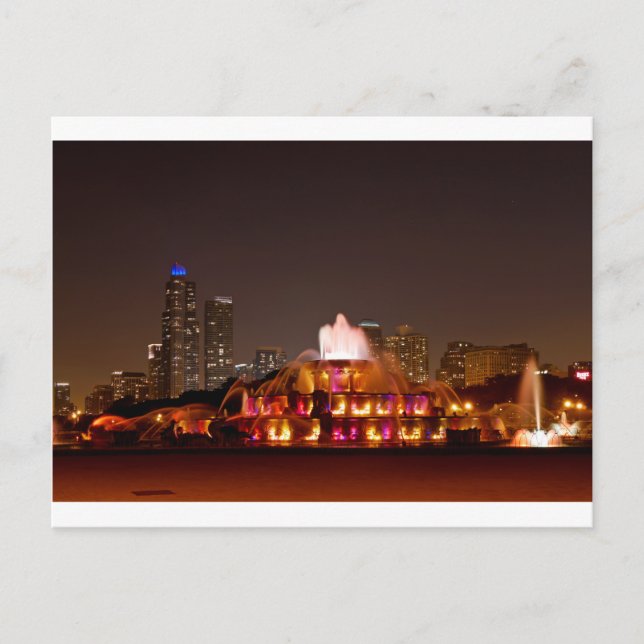 Buckingham Fountain -Oranges Postcard (Front)