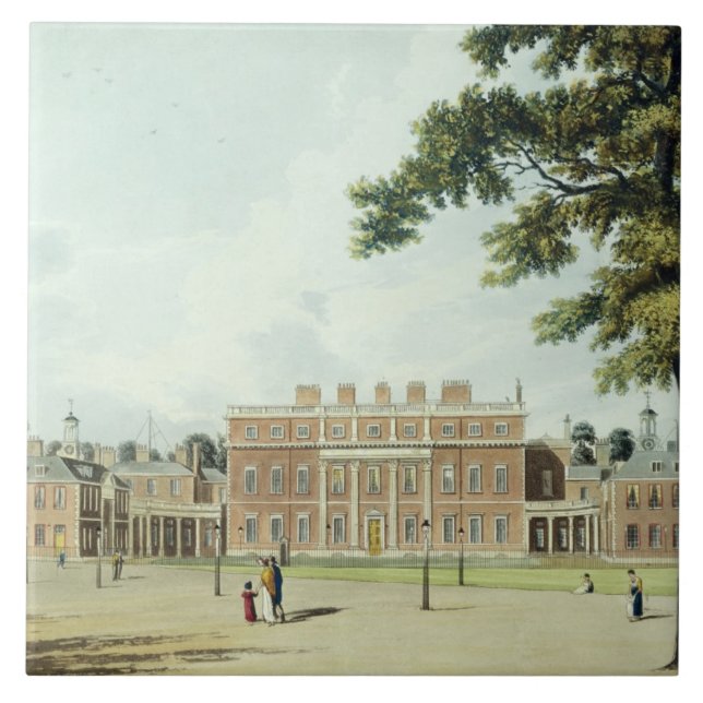 Buckingham House, from 'The History of the Royal R Tile (Front)