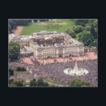 Buckingham Palace 2016. Queen's 90th birthday Postcard<br><div class="desc">Ariel view of Buckingham Palace 2016. Queen's 90th birthday celebrations.</div>