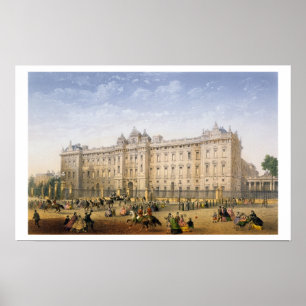 Buckingham Palace, c.1862 (colour litho) Poster
