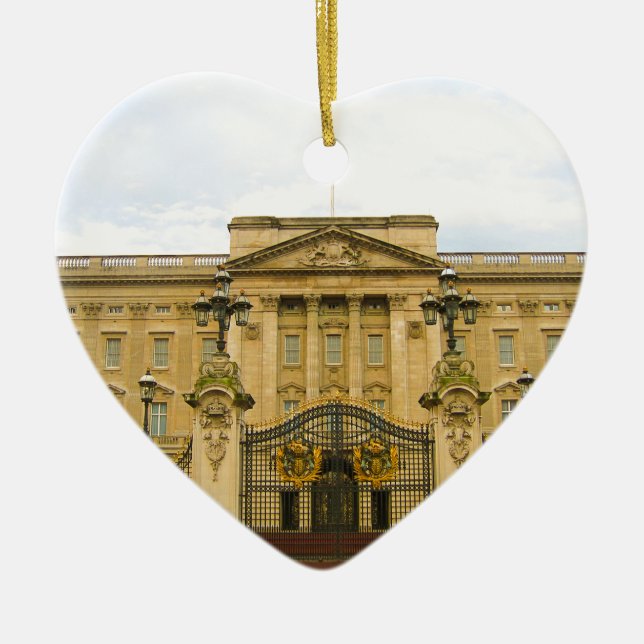Buckingham Palace Ceramic Tree Decoration (Front)