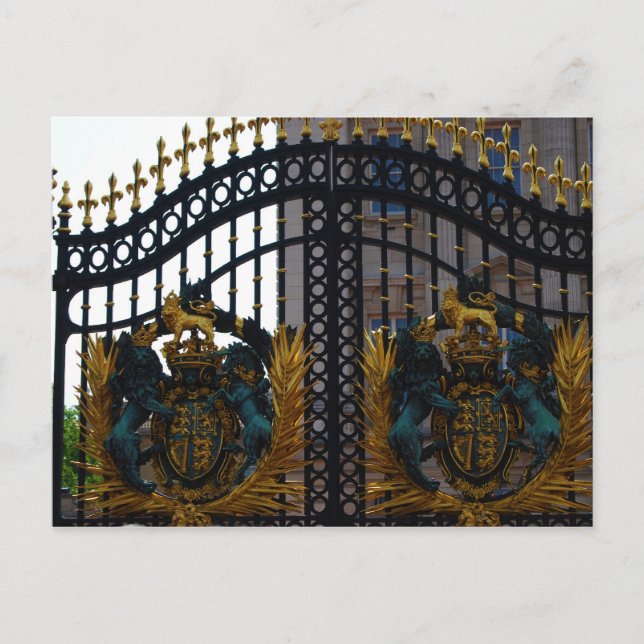 Buckingham Palace Gate Postcard (Front)