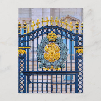 Buckingham Palace Gates, London UK Postcard