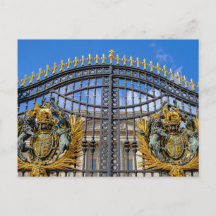 Buckingham Palace Gates, London UK Postcard