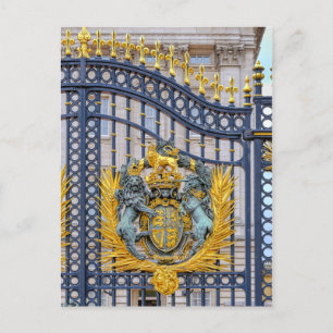 Buckingham Palace Gates, London UK Postcard