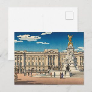 Buckingham Palace Japanese Woodblock Print Postcard